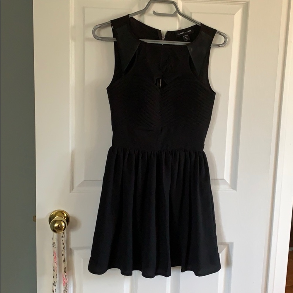 Style stalker black mini dress